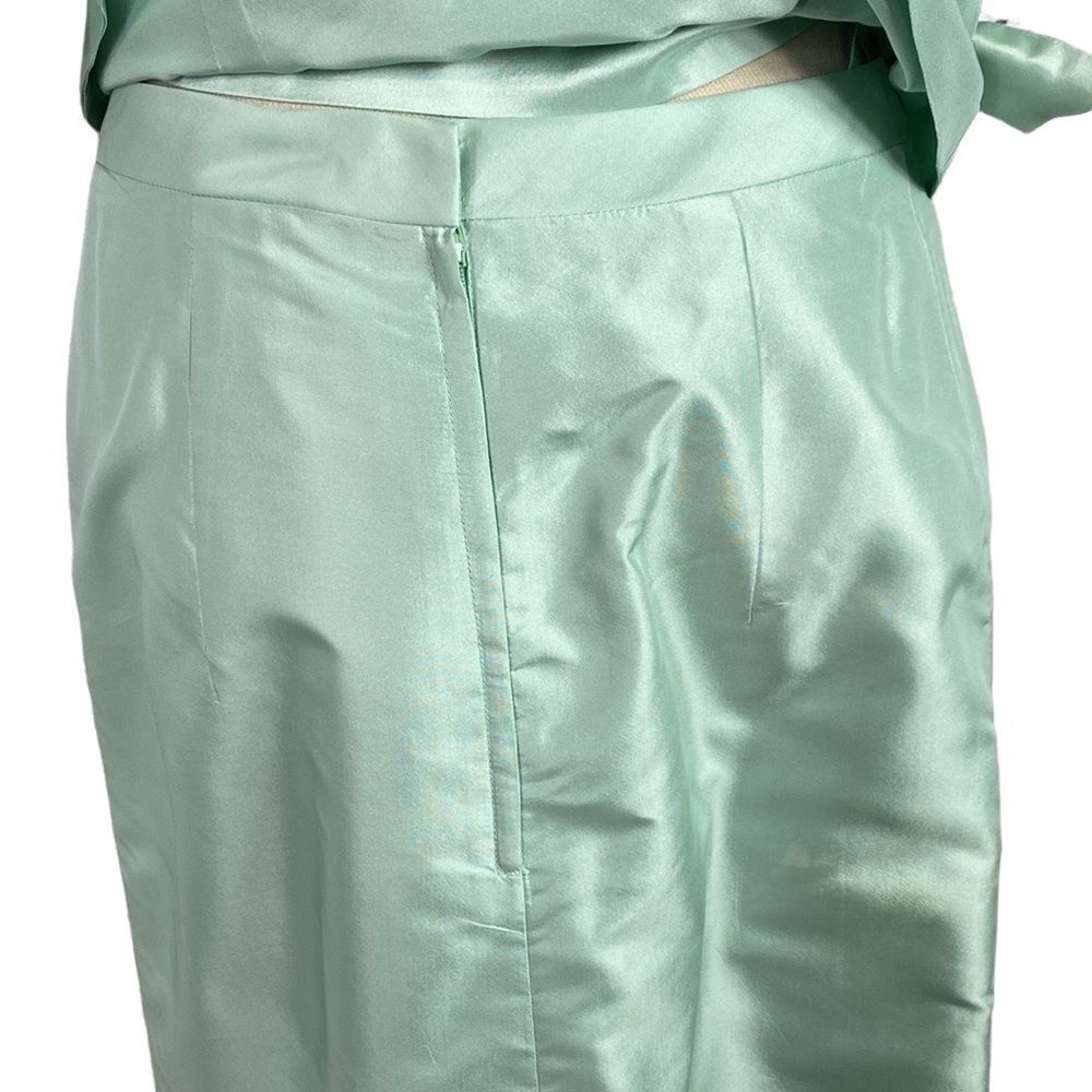 Vintage Marisa Baratelli Thai Silk Beaded Wrap Blouse Maxi Skirt Set Mint Size 6 - Picture 14 of 15